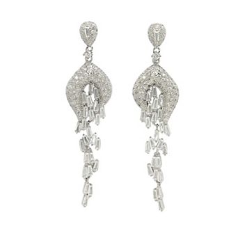 Diva Collection Cubic Zirconia Drop Earrings