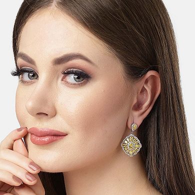 AGP PARIS Diva Collection Cubic Zirconia Statement Earrings