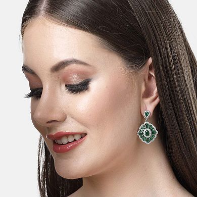 AGP PARIS Diva Collection Cubic Zirconia Statement Earrings