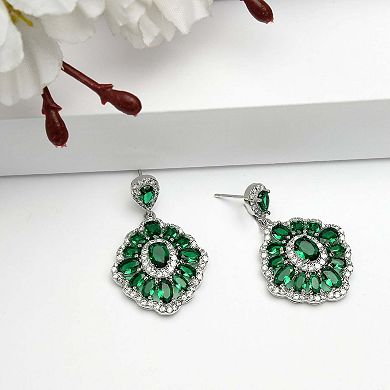 AGP PARIS Diva Collection Cubic Zirconia Statement Earrings