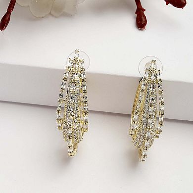 AGP PARIS Diva Collection Cubic Zirconia Layered Hoops