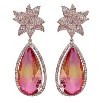 AGP PARIS Diva Floral Raindrop Earrings