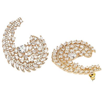 AGP PARIS Diva Collection Cubic Zirconia Hollow Earrings