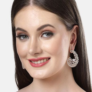 AGP PARIS Diva Collection Cubic Zirconia Hollow Earrings