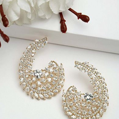 AGP PARIS Diva Collection Cubic Zirconia Hollow Earrings