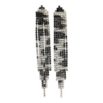 Diva Collection Long Fringe Chandelier Earrings