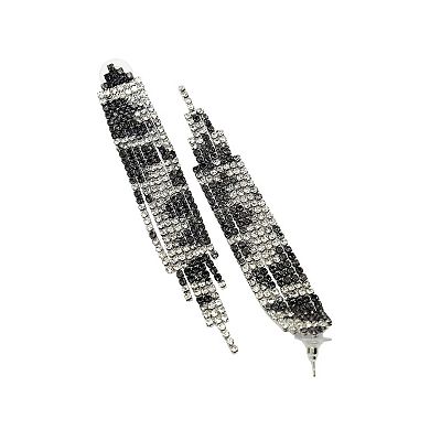 Diva Collection Long Fringe Chandelier Earrings