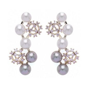 AGP PARIS Cascading Snowflake Earrings