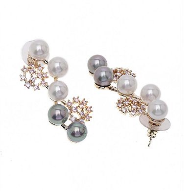 AGP PARIS Cascading Snowflake Earrings