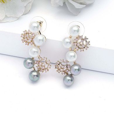 AGP PARIS Cascading Snowflake Earrings