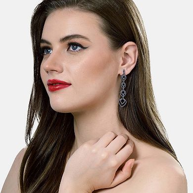 AGP PARIS Purple Teardrop Dangle Earrings