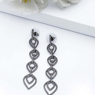 AGP PARIS Purple Teardrop Dangle Earrings