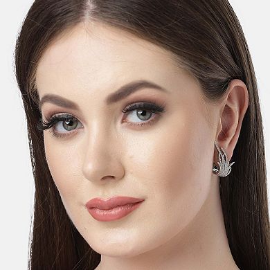 AGP PARIS Diva Collection Zirconia Grass Stud Earrings