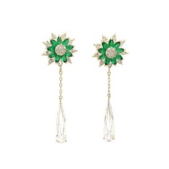 Diva Collection Sunflower Dangling Earrings