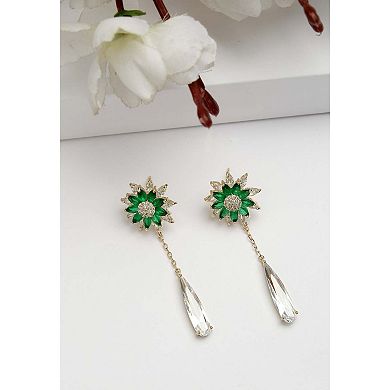 Diva Collection Sunflower Dangling Earrings