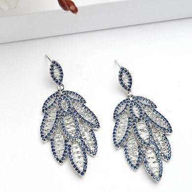 AGP PARIS Diva Collection Willow Leaf Dangle Earrings