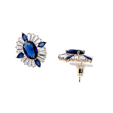 AGP PARIS Timeless Dark Blue Stud Earrings