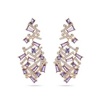 AGP PARIS Purple Cascading Twist Earrings