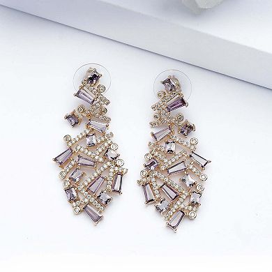 AGP PARIS Purple Cascading Twist Earrings