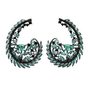 AGP PARIS Diva Collection Zirconia Initial G-Shaped Earrings