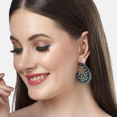 AGP PARIS Diva Collection Zirconia Initial G-Shaped Earrings