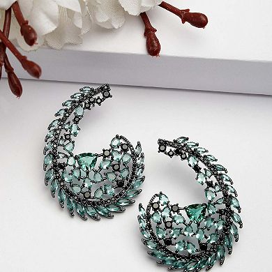 AGP PARIS Diva Collection Zirconia Initial G-Shaped Earrings