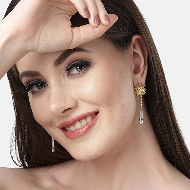 Diva Collection Sunflower Drop Earrings