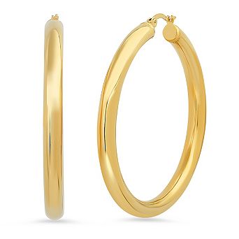 Steeltime Ladies yellow 50mm thick hoops