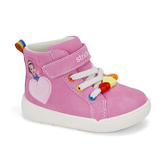 Stride Rite Ms. Rachel Girls Lace-Up High-Top Sneakers with Heart Accent