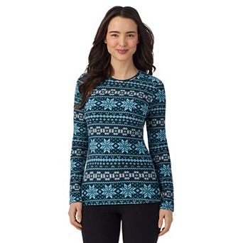 Women's Cuddl Duds® Fleecewear Long Sleeve Crewneck Layering Top