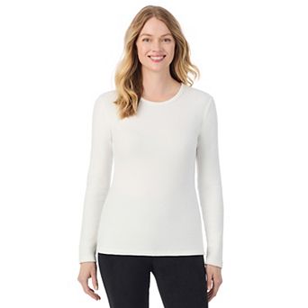 Women's Cuddl Duds® Fleecewear Long Sleeve Crewneck Layering Top