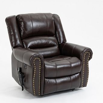Merax Power Lift Recliner Chair with Heat & Massage 350LB Heavy Duty, Dual Motor Infinite Position