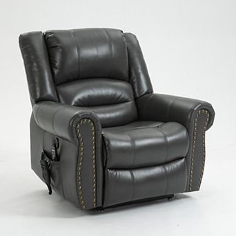 Merax Power Lift Recliner Chair with Heat & Massage 350LB Heavy Duty, Dual Motor Infinite Position