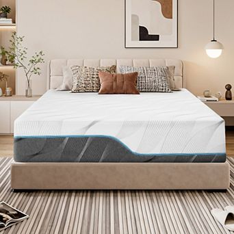8 in Dual-Sided Reversible Memory Foam Mattress,Medium Firm,Washable Removable Cover