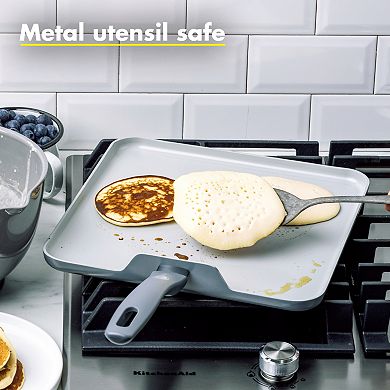GreenPan Dover PFAS-Free Healthy Ceramic Nonstick 11-Inch Square Griddle