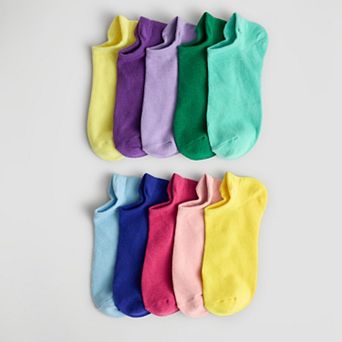 Women's Sonoma Goods For Life® 10-Pack Colorful Knit Tab No-Show Socks