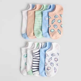 Women's Sonoma Goods For Life® 10-Pack Summer Shells No-Show Socks
