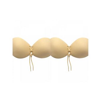 2 Packs Women's Strapless Push Up Invisible Backless Sticky Silicone Reusable Adhesive Bras