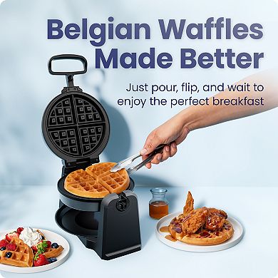 Chefman Belgian-Style Rotating Waffle Maker