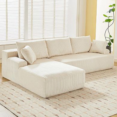 Left-Facing Chaise 106 in Modular Sectional Sofa