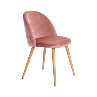 Upholstered Velvet Armless Stylish Chair