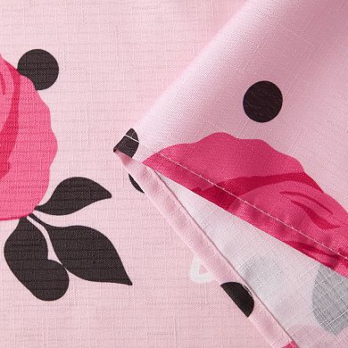 Juicy Couture Rose Dots Shower Curtain with Hooks