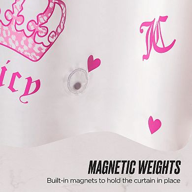 Juicy Couture Crown PEVA Shower Curtain