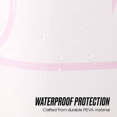 Juicy Couture Bow Stripe PEVA Shower Curtain