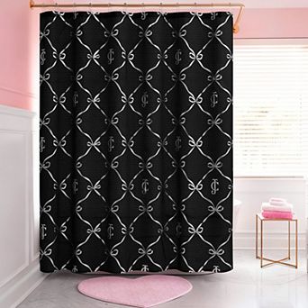 Juicy Couture Ballerina Bows Shower Curtain with Hooks
