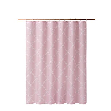 Juicy Couture Gothic Diamond Crowns Shower Curtain with Hooks