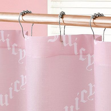 Juicy Couture Gothic Diamond Crowns Shower Curtain with Hooks