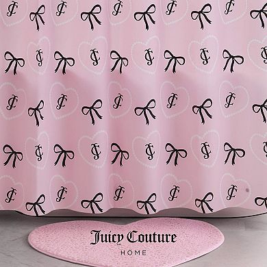 Juicy Couture Sweet Pearl Hearts PEVA Shower Curtain
