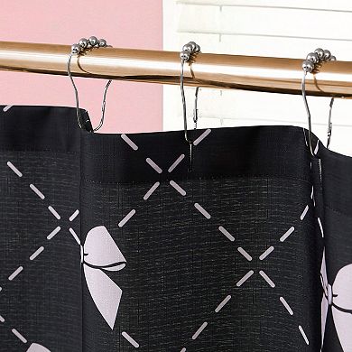 Juicy Couture Bow Trellis Shower Curtain with Hooks
