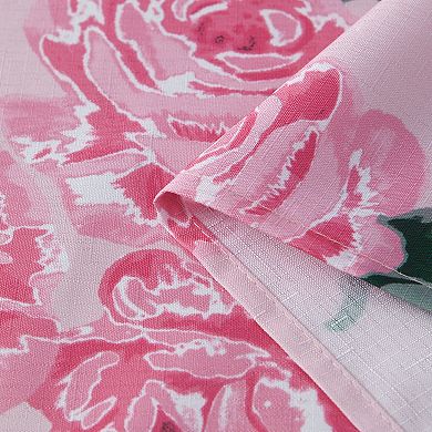 Juicy Couture Blooming Flowers Shower Curtain with Hooks